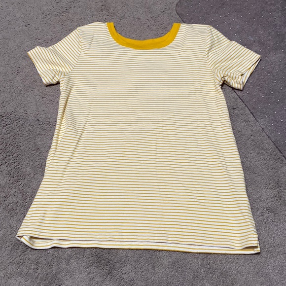 Yellow & White Old Navy Striped Tee - Picture 1 of 2